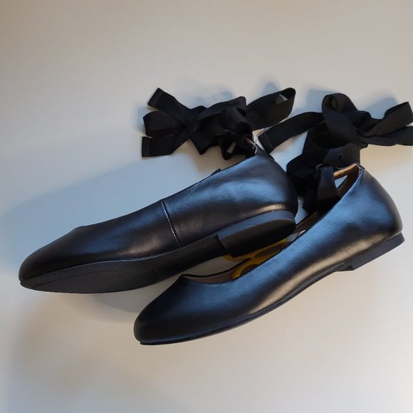 7W Torrid Wide Black Ballet Flats Shoes - Picture 4 of 9